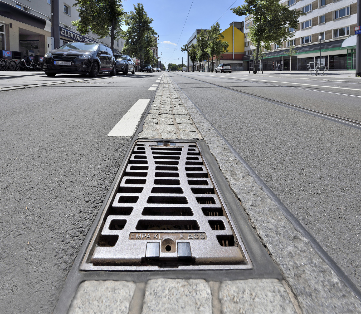Strassenablauf Aufsatz Multitop Strasse Fahrbahn