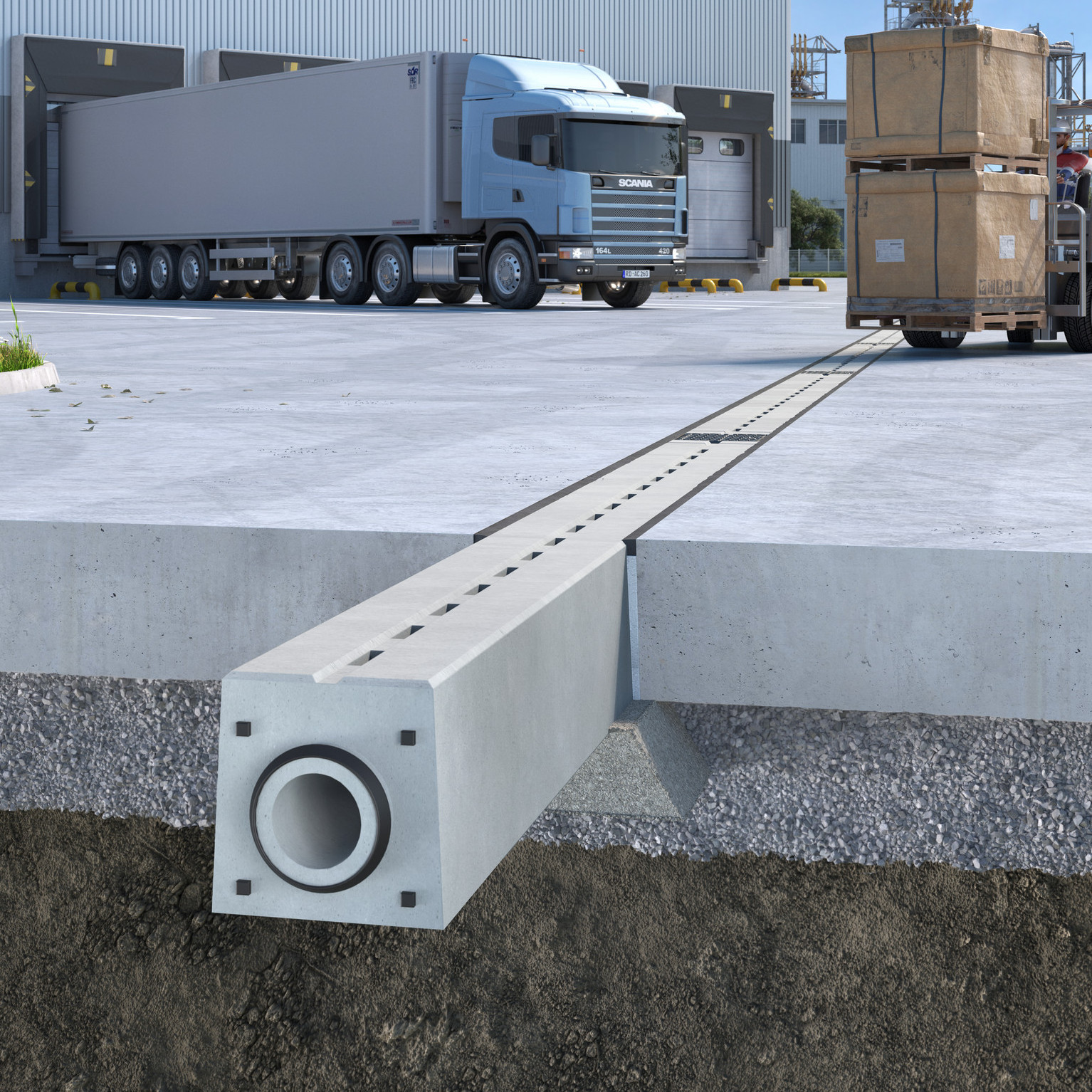 ACO Drain PowerSlot E600